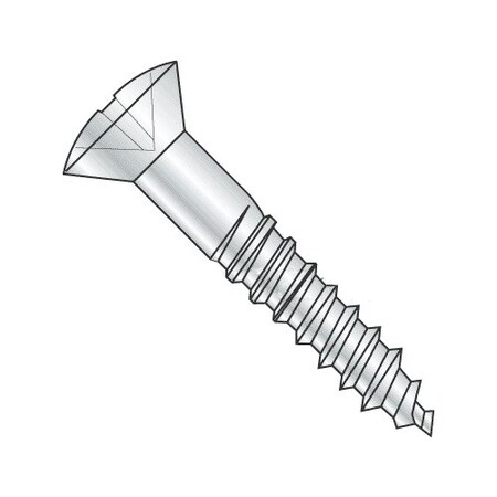 Newport Fasteners Wood Screw, #12, 2 in, Zinc Plated Steel Oval Head Phillips Drive, 100 PK 608887-100